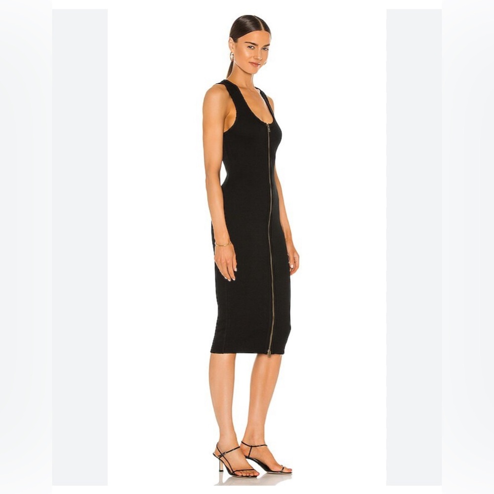 SANDRO Black Zipper Dress